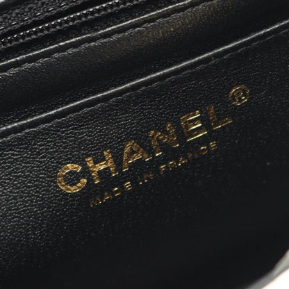 Chanel Shoulder Bag Mini Matelasse Black White Lambskin Mini Matelasse Bicolor