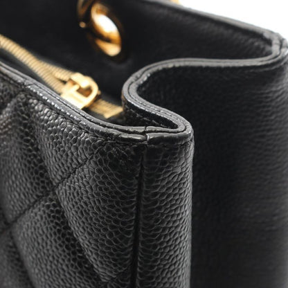 Chanel Tote Bag Matelasse Grand Shopping GST A50995 Black Caviar Skin (grained