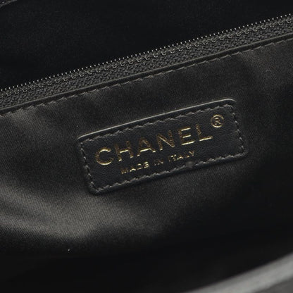 Chanel Tote Bag Matelasse Grand Shopping GST A50995 Black Caviar Skin (grained