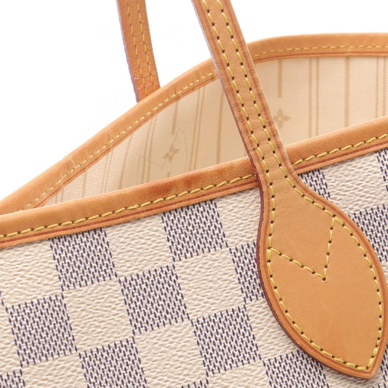 Louis Vuitton Tote Bag Neverfull MM N51107 PVC Coated Canvas Leather Neverfull