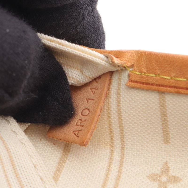 Louis Vuitton Tote Bag Neverfull MM N51107 PVC Coated Canvas Leather Neverfull