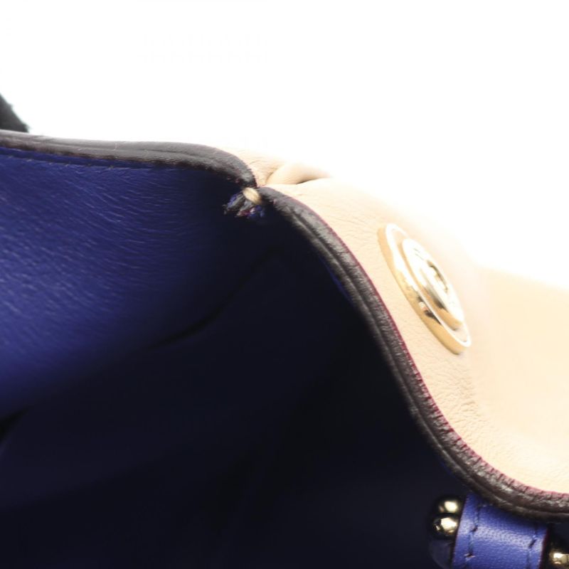 Dior Handbag Diorissimo Large Beige Red Leather Diorissimo 2way Tote Bag