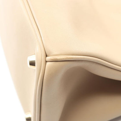 Dior Handbag Diorissimo Large Beige Red Leather Diorissimo 2way Tote Bag