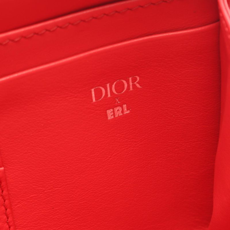 Dior Shoulder Bag Christian Dior × ERL Mirage 2esbc119ray Red Nylon Leather
