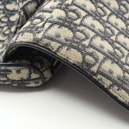 Dior Waist Bag Body Bag Saddle Oblique Jacquard Navy Canvas Leather Oblique