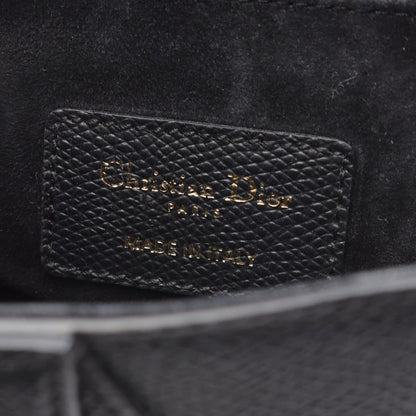 Dior Handbag Saddle Bag Mini Black Leather Saddle Bag Mini Ladies Used A