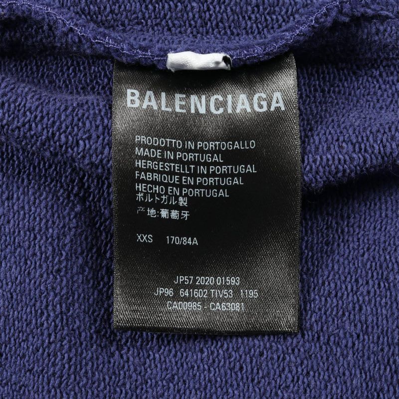 Balenciaga Pants Campaign Logo Purple Cotton Sweatpants Unisex