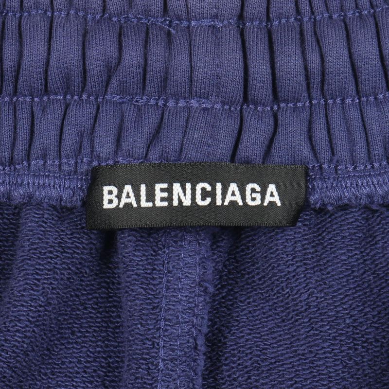 Balenciaga Pants Campaign Logo Purple Cotton Sweatpants Unisex