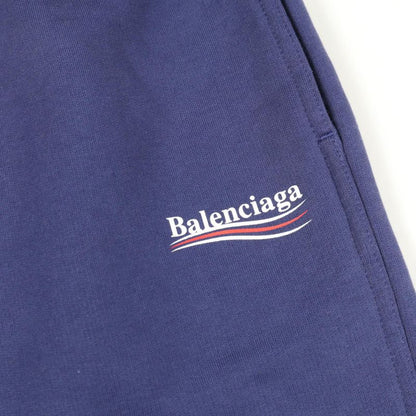 Balenciaga Pants Campaign Logo Purple Cotton Sweatpants Unisex