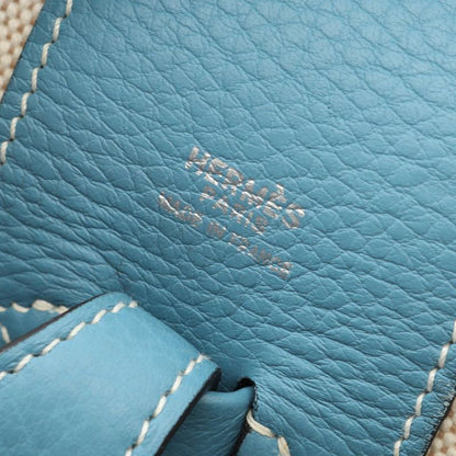 Hermes Handbag Intercity Ecru Blue Jean Other Vanity