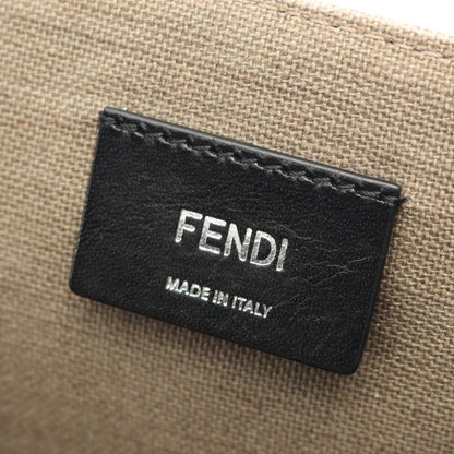 Fendi Tote Bag FF Logo 7 Va558 Grey Canvas Large Shopping