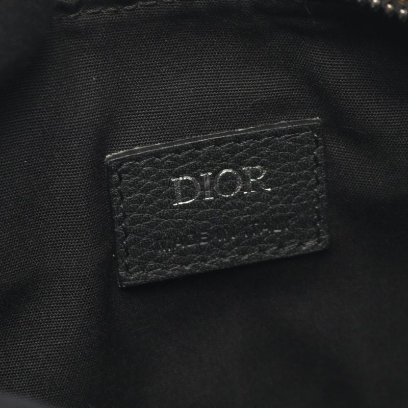 Dior Shoulder Bag Saddle Oblique Jacquard Navy Canvas Leather Oblique Saddle