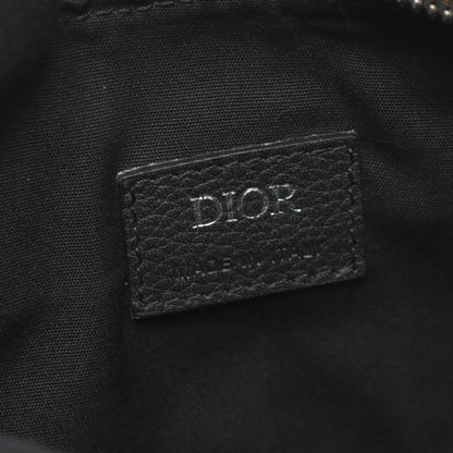 Dior Shoulder Bag Saddle Oblique Jacquard Navy Canvas Leather Oblique Saddle