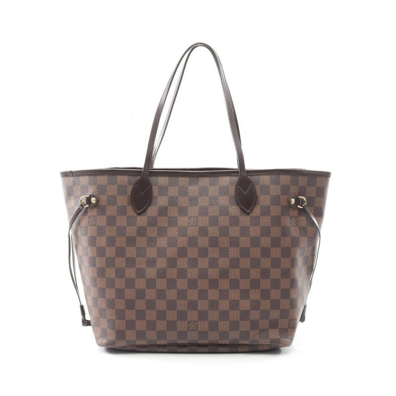 Louis Vuitton Tote Bag Neverfull MM N51105 PVC Coated Canvas Leather Neverfull