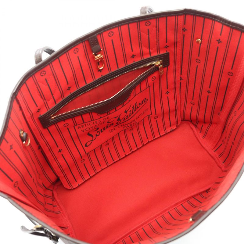 Louis Vuitton Tote Bag Neverfull MM N51105 PVC Coated Canvas Leather Neverfull