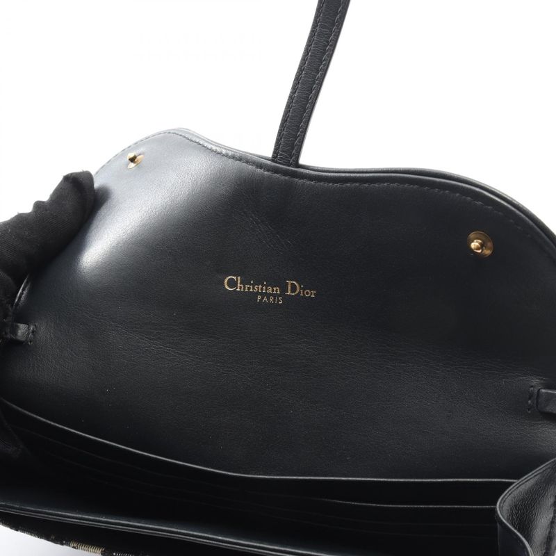 Dior Shoulder Bag Saddle Long Wallet Dior S5614ctzq_m928 Navy Canvas Leather