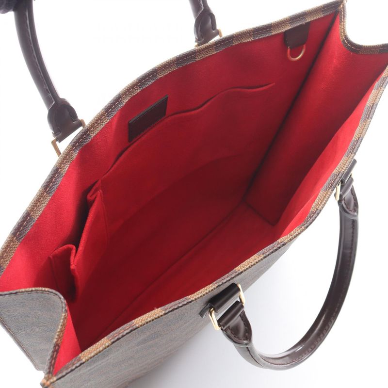 Louis Vuitton Tote Bag Sac Plastic N51140 PVC Coated Canvas Leather Sac/platote