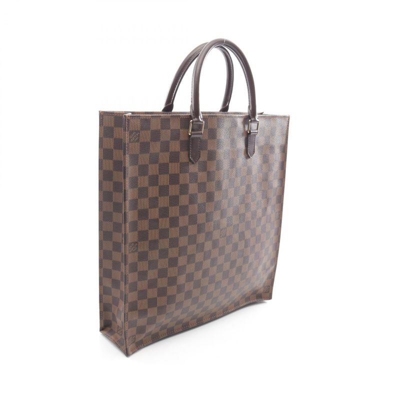 Louis Vuitton Tote Bag Sac Plastic N51140 PVC Coated Canvas Leather Sac/platote