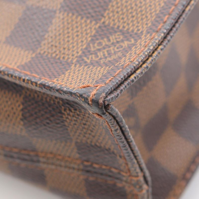 Louis Vuitton Tote Bag Sac Plastic N51140 PVC Coated Canvas Leather Sac/platote