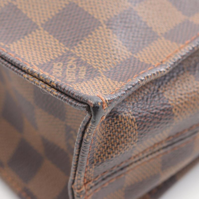 Louis Vuitton Tote Bag Sac Plastic N51140 PVC Coated Canvas Leather Sac/platote