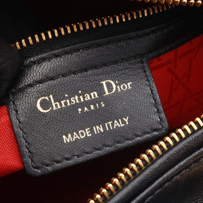 Dior Handbag Lady Dior Large Cannage Black Leather Lady Dior Cannage 2way Tote