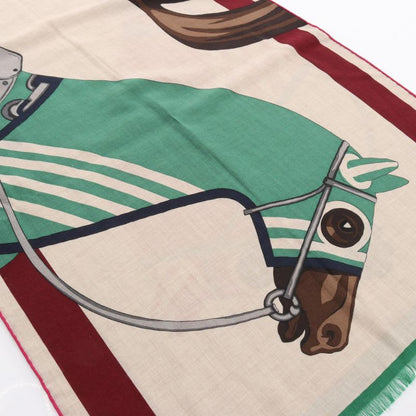 Hermes Shawl Rectangle Cheval A La Couverture Silk
