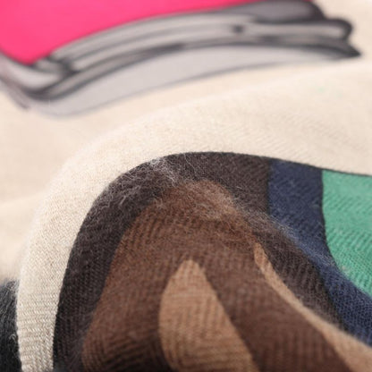 Hermes Shawl Rectangle Cheval A La Couverture Silk