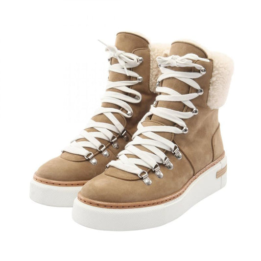 Hermes Sneakers Flocon Suede Mouton Sneakers Women's Used A