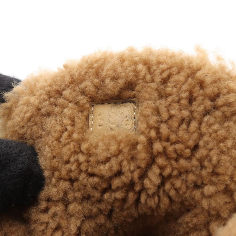 Hermes Boots Flocon Ankle Leather Shearling Boots Women's Used A