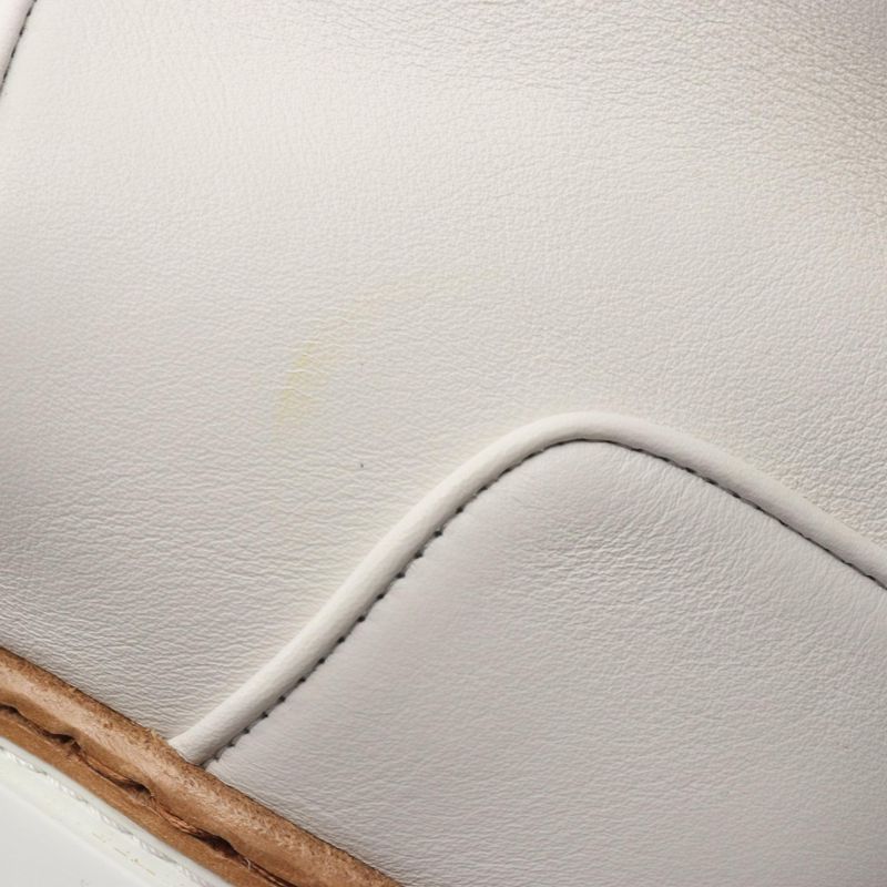 Hermes Boots Flocon Ankle Leather Shearling Boots Women's Used A