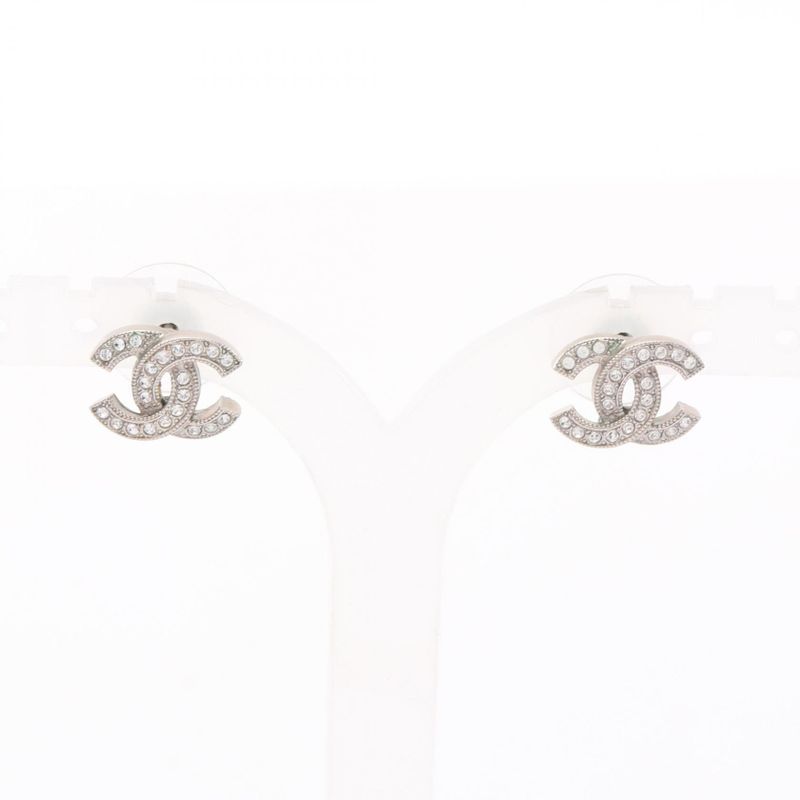 Chanel Earrings Cocomark GP (gold Plated) Earrings Women's Used A