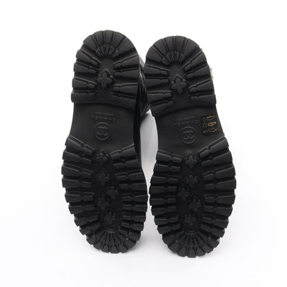 Chanel Boots Matelasse Engineer Leather Boots Women's Used A