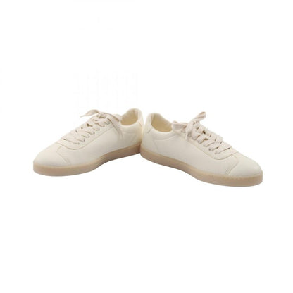 Prada Sneakers Triangle Logo 2ee394 Ivory Leather Sneakers Men's Unused