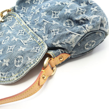 Louis Vuitton Shoulder Bag Mini Pleaty M95050 Blue Denim Leather Mini Pleaty