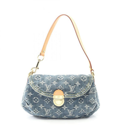 Louis Vuitton Shoulder Bag Mini Pleaty M95050 Blue Denim Leather Mini Pleaty