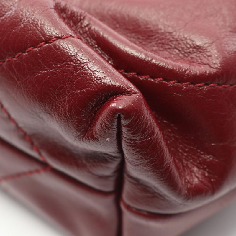 Chanel Shoulder Bag Chanel 22 Mini As3980 Bordeaux Leather Chanel22 Matelasse