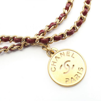 Chanel Shoulder Bag Chanel 22 Mini As3980 Bordeaux Leather Chanel22 Matelasse