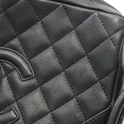 Chanel Shoulder Bag Cambon Line Small Black Leather Cambon Line Pochette Ladies