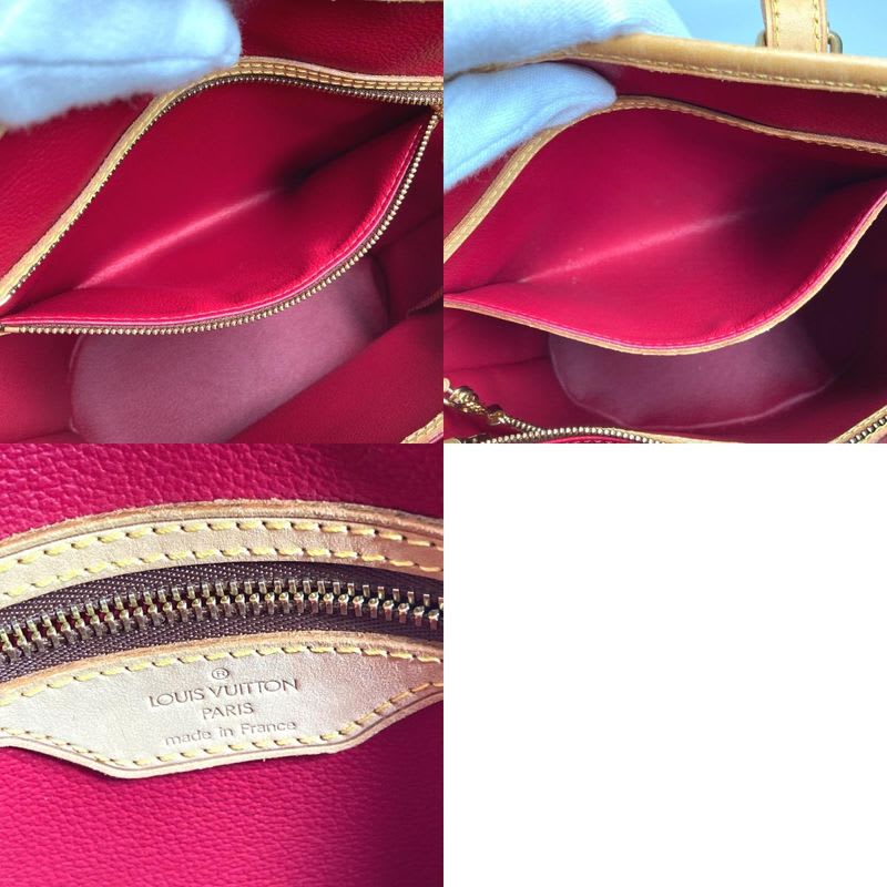 Louis Vuitton Shoulder Bag Bucket PM Monogram Cherry Canvas Red