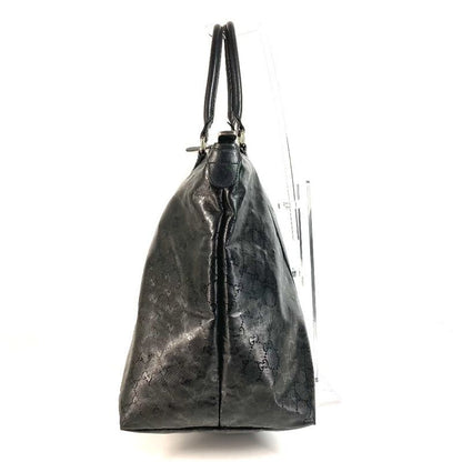 Gucci Shoulder Bag GG Imprime Leather Black