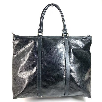 Gucci Shoulder Bag GG Imprime Leather Black