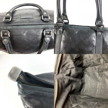 Gucci Shoulder Bag GG Imprime Leather Black