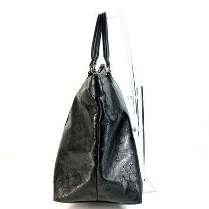 Gucci Shoulder Bag GG Imprime Leather Black