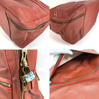 Louis Vuitton Boston Bag Seafeller Leather Red Series