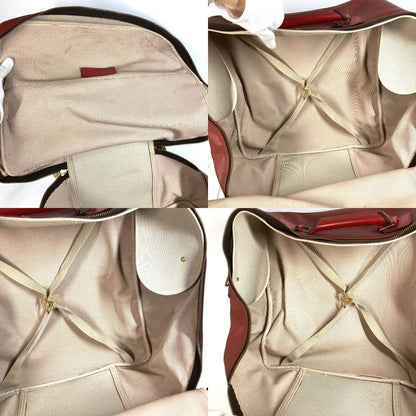 Louis Vuitton Boston Bag Seafeller Leather Red Series
