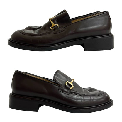 Gucci Horsebit Hardware Leather Loafers 36 Size Shoes Women's