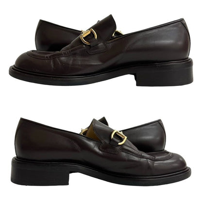 Gucci Horsebit Hardware Leather Loafers 36 Size Shoes Women's