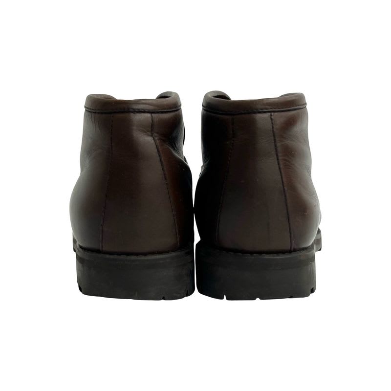 Gucci Horsebit Hardware Leather Short Boots Shoes 35 Size Brown