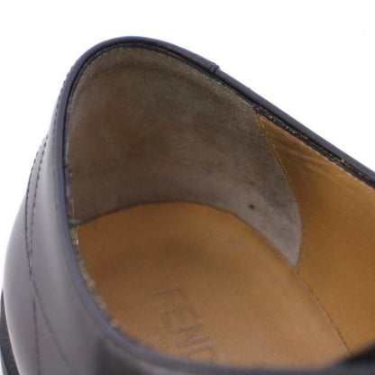 Fendi Loafers Business Shoes Leather Rubber Belt 9 28cm (11.02in) Black XZ •