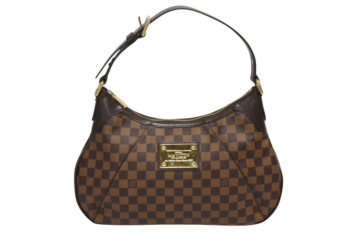 Louis Vuitton Handbag Bag Thames PM Damier Ebene Gold
